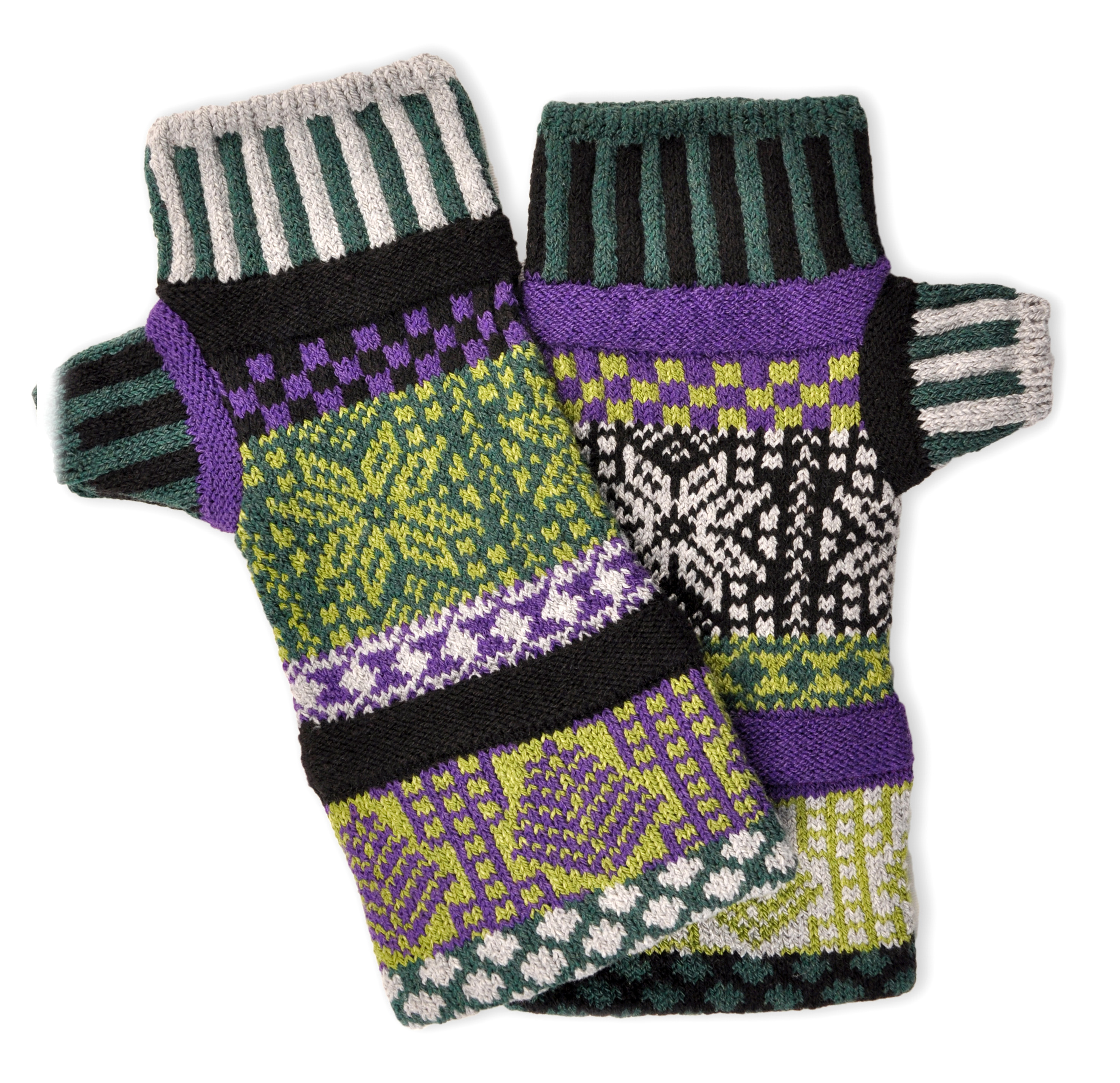 Solmate Socks Mismatched Fingerless Mittens Ebay
